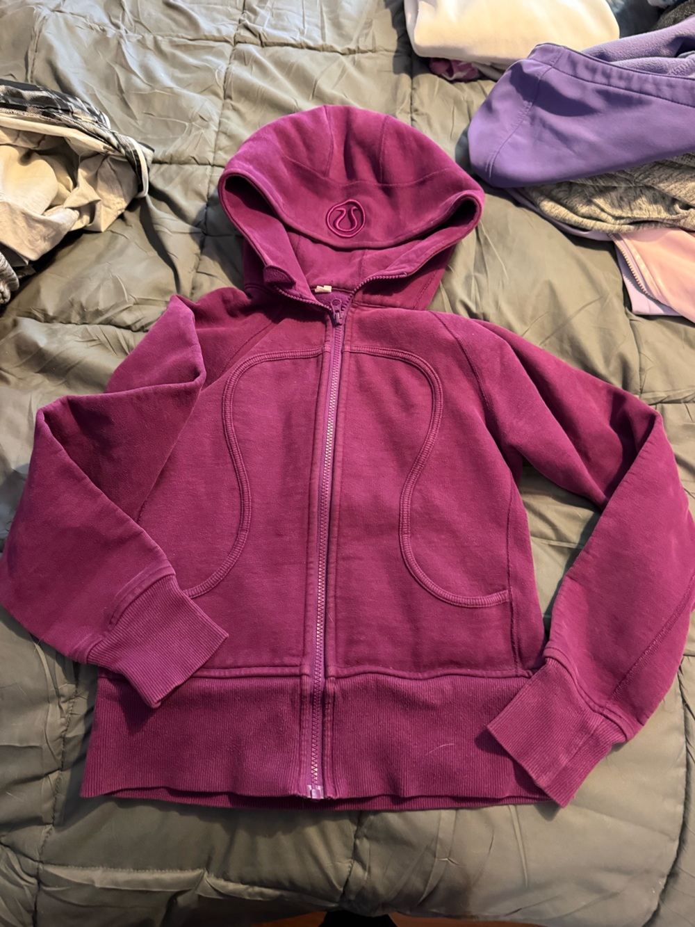 lululemon athletica Plum scuba hoodie Full-Zip Hoodie - Magenta